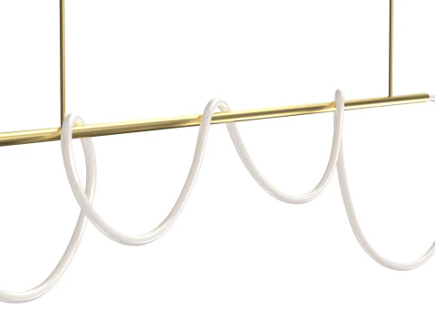 Warrick Chandelier Black 3D Model