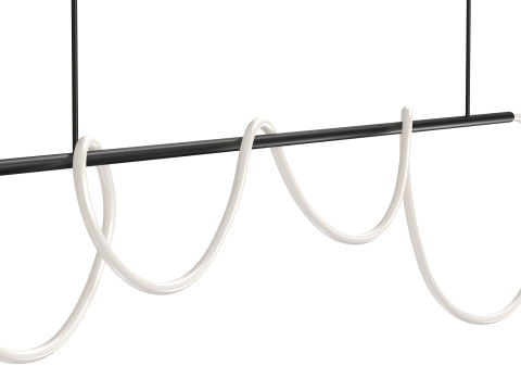 Warrick Chandelier Black Model 3D