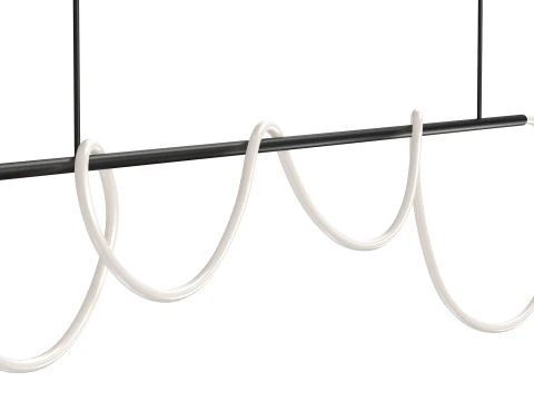 Warrick Chandelier Black 3D Model