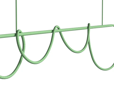 Warrick Chandelier Black 3D Model