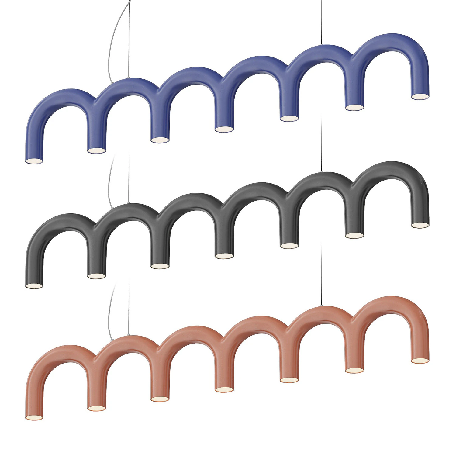 Arch Pendant Lamp 3D Model .c4d .max .obj .3ds .fbx .stl .blend 