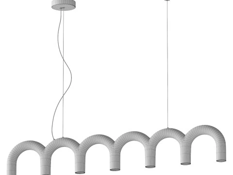 Arch Pendant Lamp 3D Model