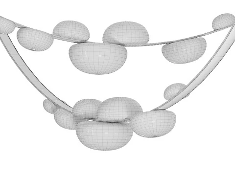 DEW DROPS pendant 3D Model