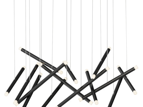 Dutti D0068 LED 枝形吊灯 现代 14 3D 模型