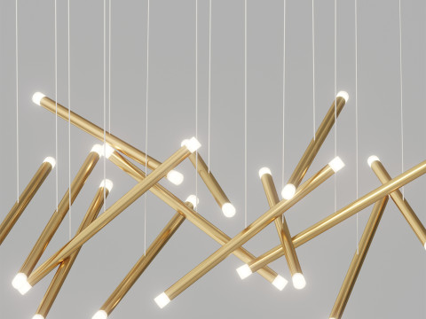Dutti D0068 LED 枝形吊灯 现代 14 3D 模型