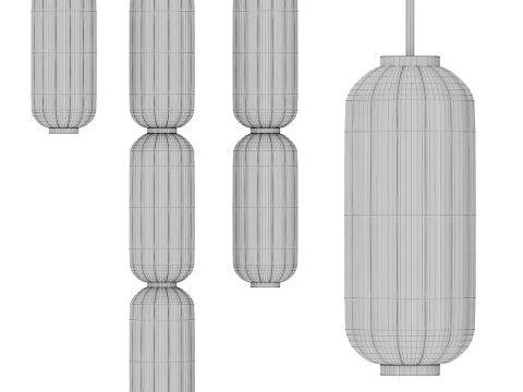 Candeeiro suspenso Elma da Aromas Del Campo Modelo 3D