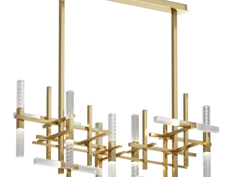 Mikado 双 LED 线性悬浮 3D 模型