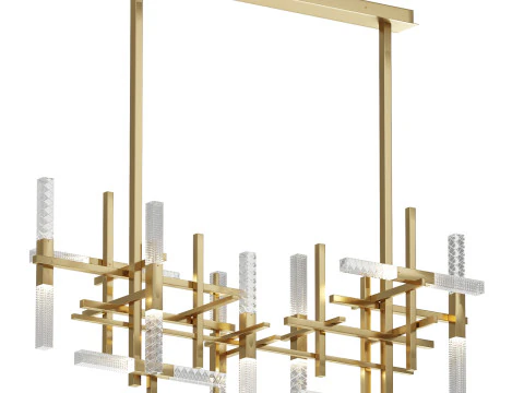 Mikado 双 LED 线性悬浮 3D 模型