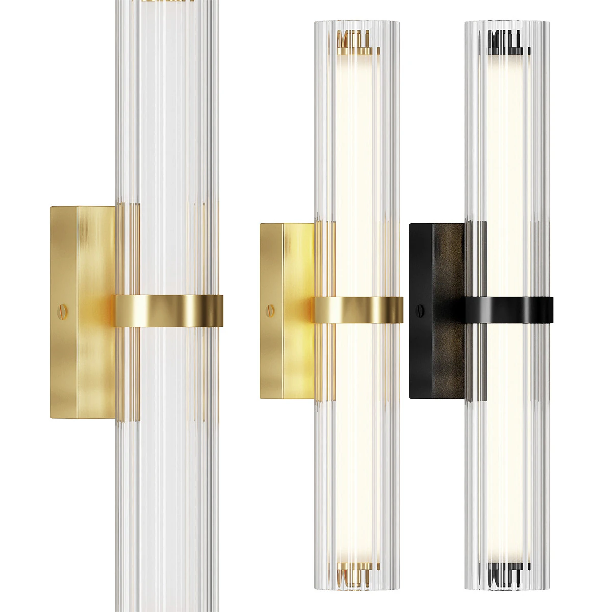 Mirabella LED wall light 3D Model .c4d .max .obj .3ds .fbx .stl .blend