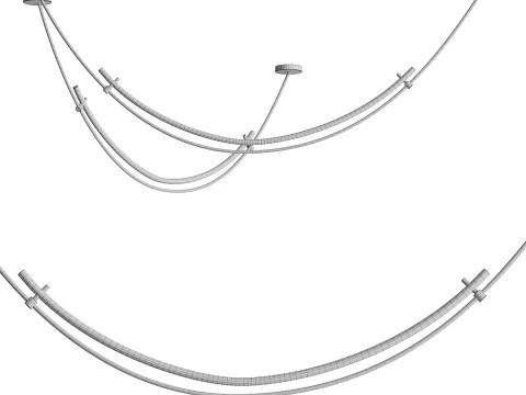Pendant lamp RILDA 3D Model