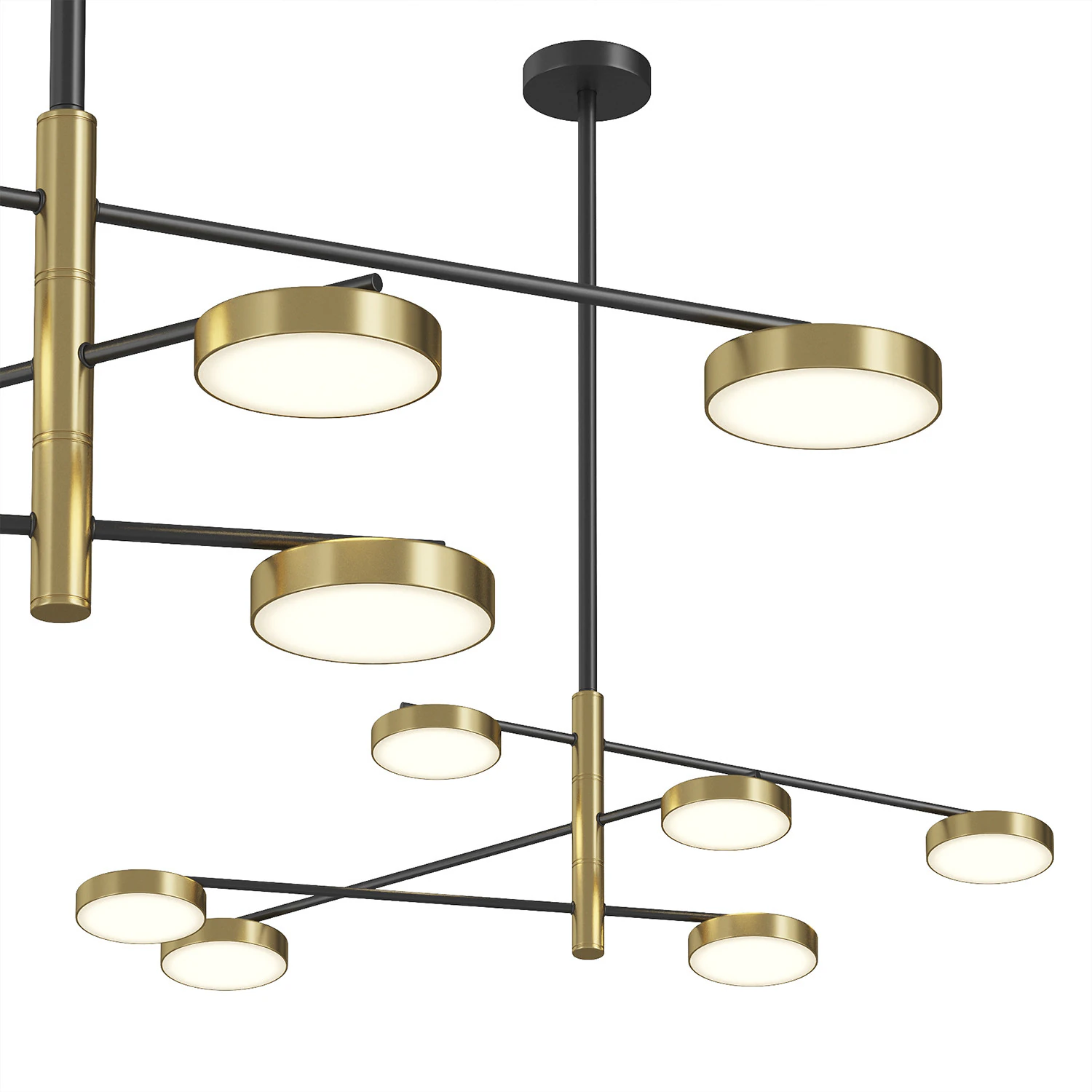 Pendant LED chandelier ST Luce Farone 3D Model .c4d .max .obj .3ds .fbx .stl .blend 