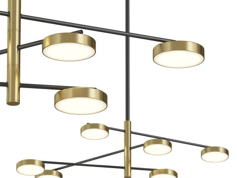 Lampadario a sospensione a LED ST Luce Farone Modello 3D