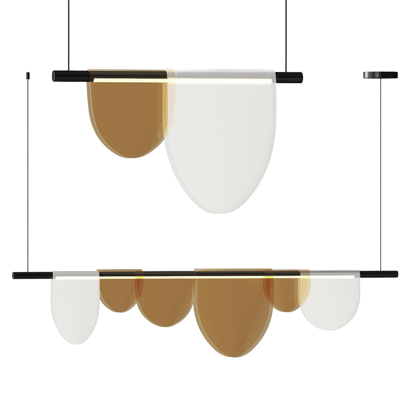 Rail row lamp EQUAL 3D Model .c4d .max .obj .3ds .fbx .stl .blend 