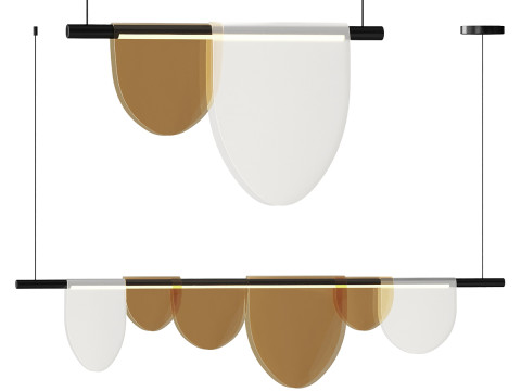 Schienenreihenleuchte GLEICH 3D Modell