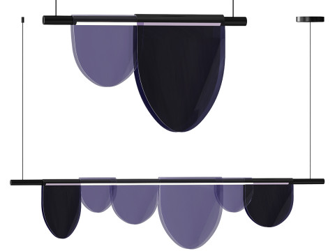 Rail row lamp EQUAL 3D Model