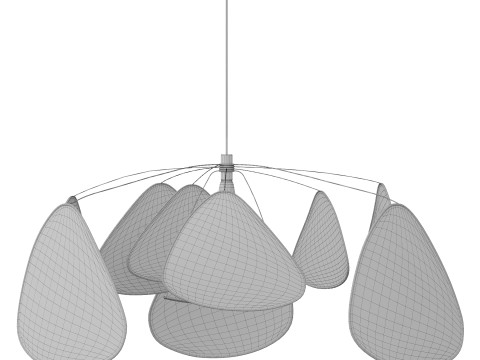 Screen Chandelier 3D Model