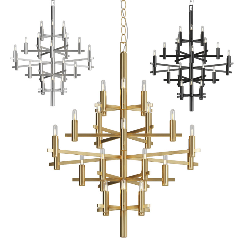 Sonnet Chandelier 3D Model .c4d .max .obj .3ds .fbx .stl .blend 