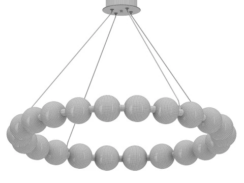 Agnes Chandelier 3D Model