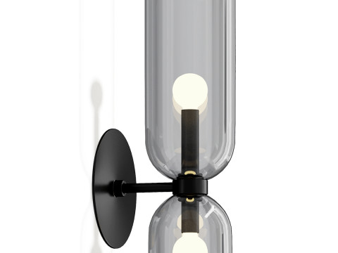 Edie Sconce Blackened Brass 3D Model