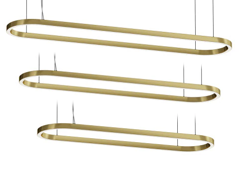 Eurolus Lampadari Profil Ovale Modèle 3D