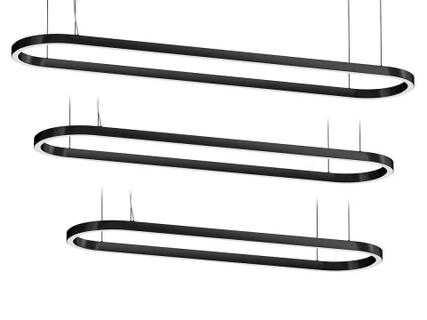 Eurolus Lampadari Profile Oval 3D Model