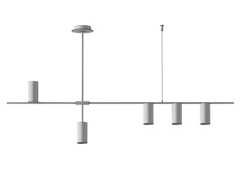 Extended pendant lamp 3D Model