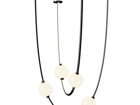 Lampa wisząca girlanda Model 3D