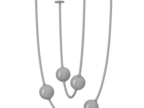 Garland pendant light 3D Model