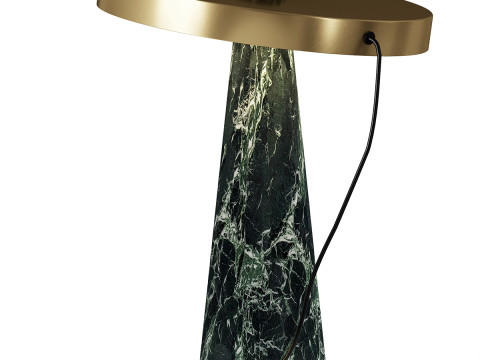 GREEN MARBLE TABLE LAMPS 3D Model