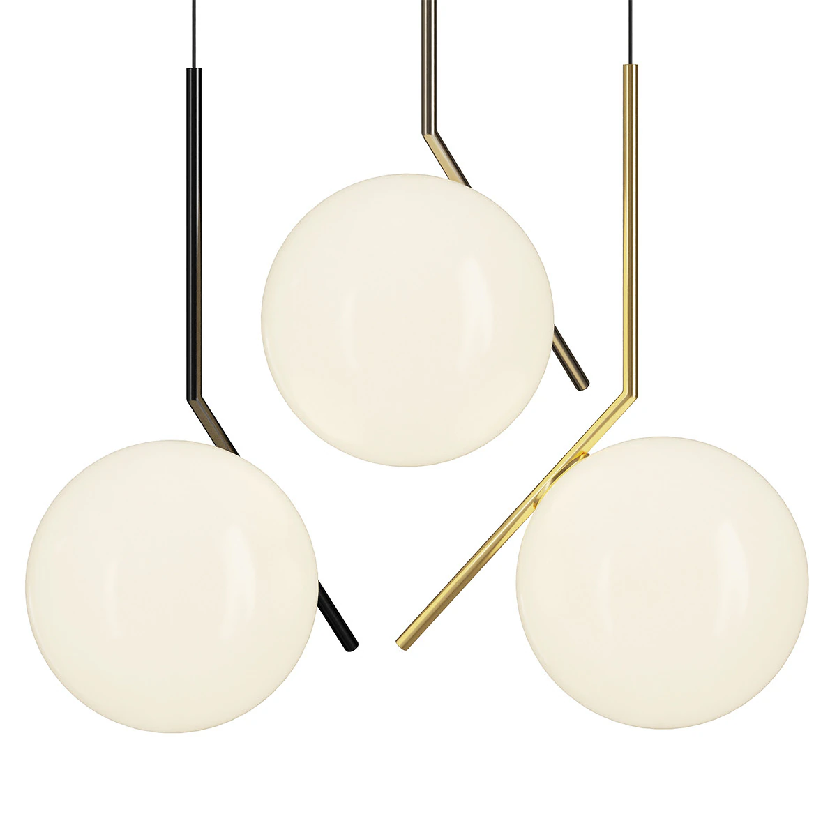 IC S Pendant Light 3D Model .c4d .max .obj .3ds .fbx .stl .blend