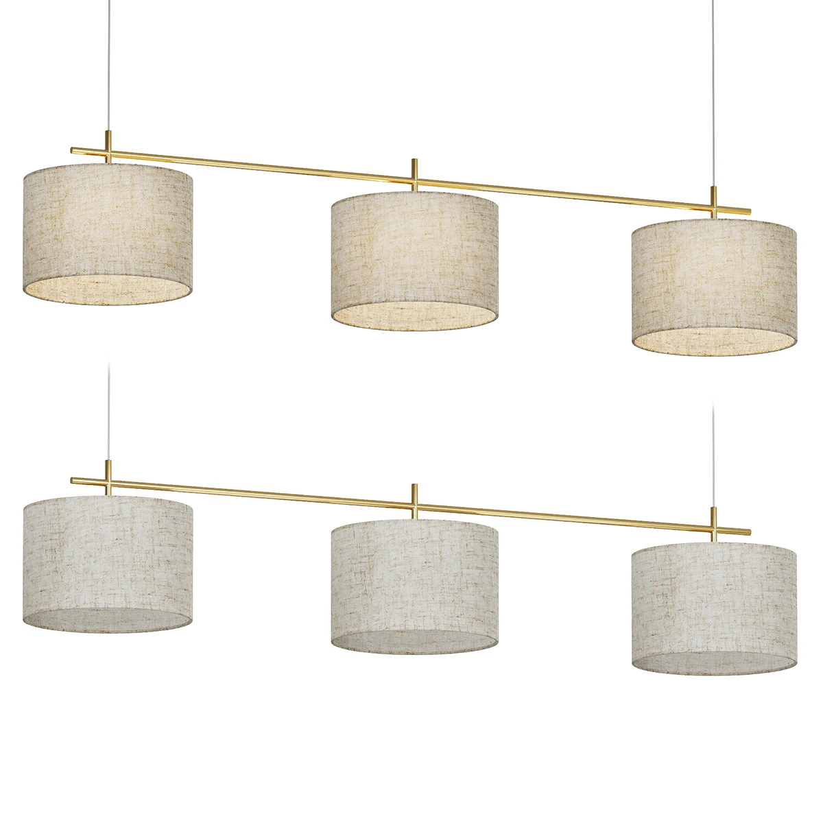 Liara Large Pendant Lamp 3D Model .c4d .max .obj .3ds .fbx .stl .blend