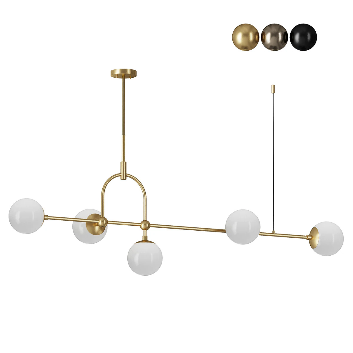 Luminosa Cosenza 5 Light 3D Model .c4d .max .obj .3ds .fbx .stl .blend 