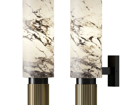 Lampu Dinding Marmeren Model 3D