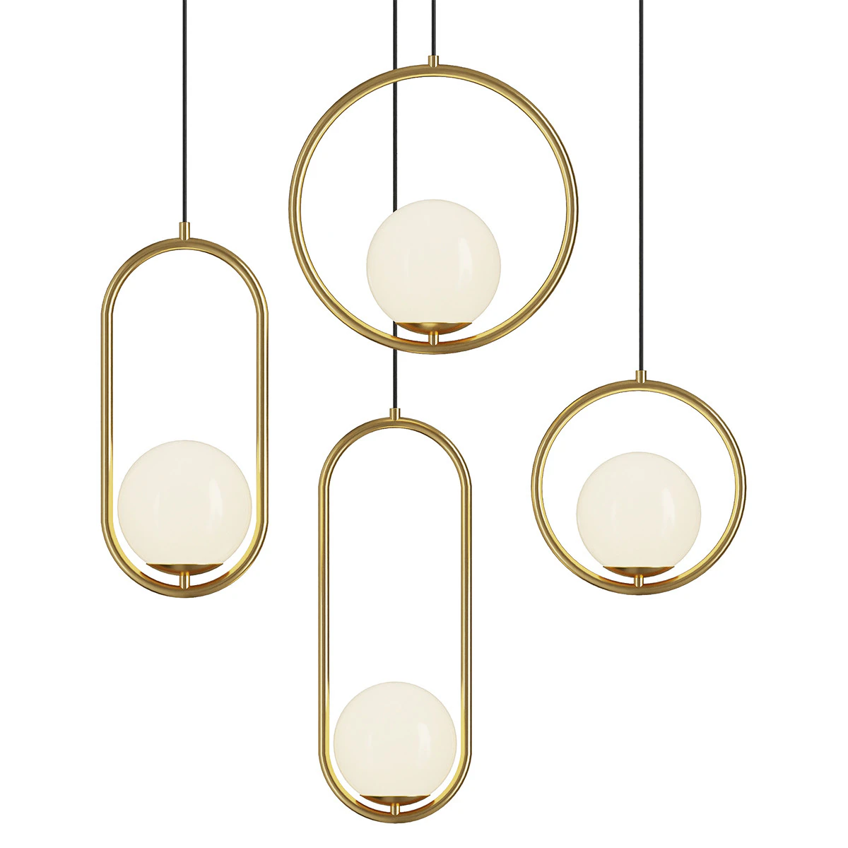 Mila Pendant Lamp 3D Model .c4d .max .obj .3ds .fbx .stl .blend 