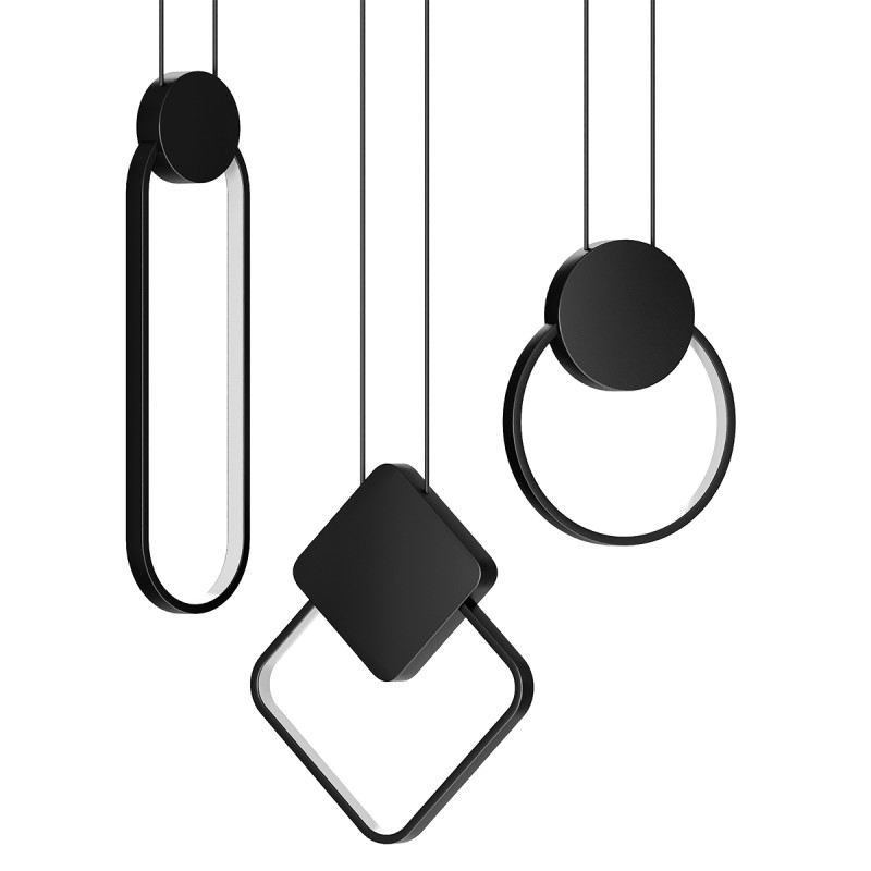 Minimalist LED Pendant Light 3D Model .c4d .max .obj .3ds .fbx .stl .blend 