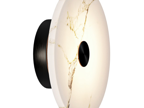 北欧雪花石膏大理石日食壁灯 3D 模型