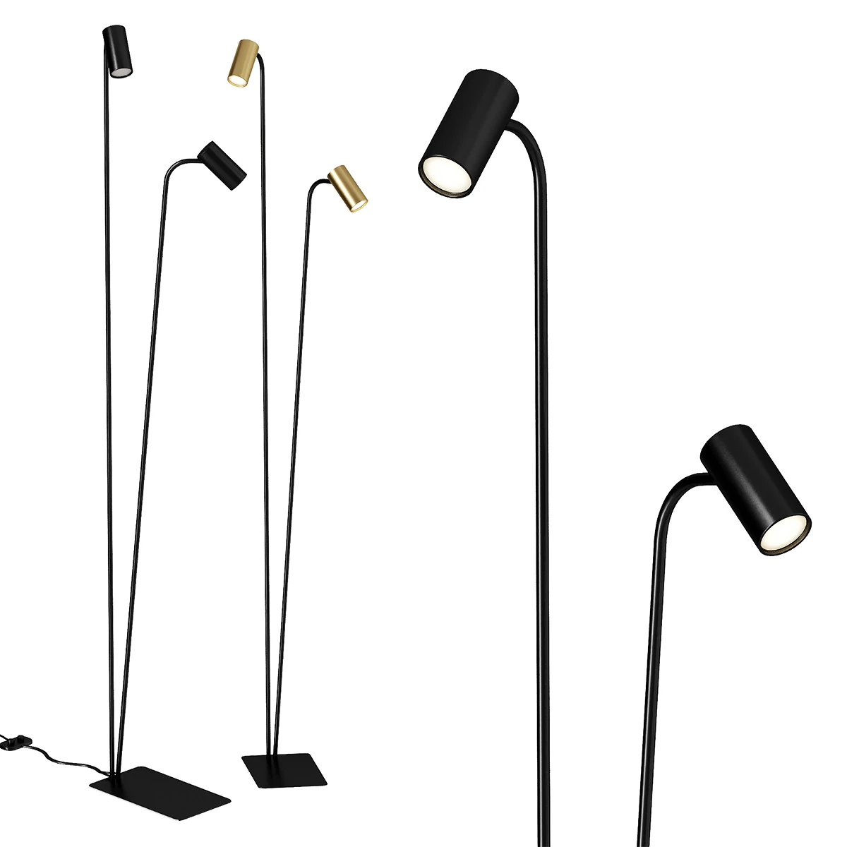 Nowodvorski Floor lamp 3D Model .c4d .max .obj .3ds .fbx .stl .blend