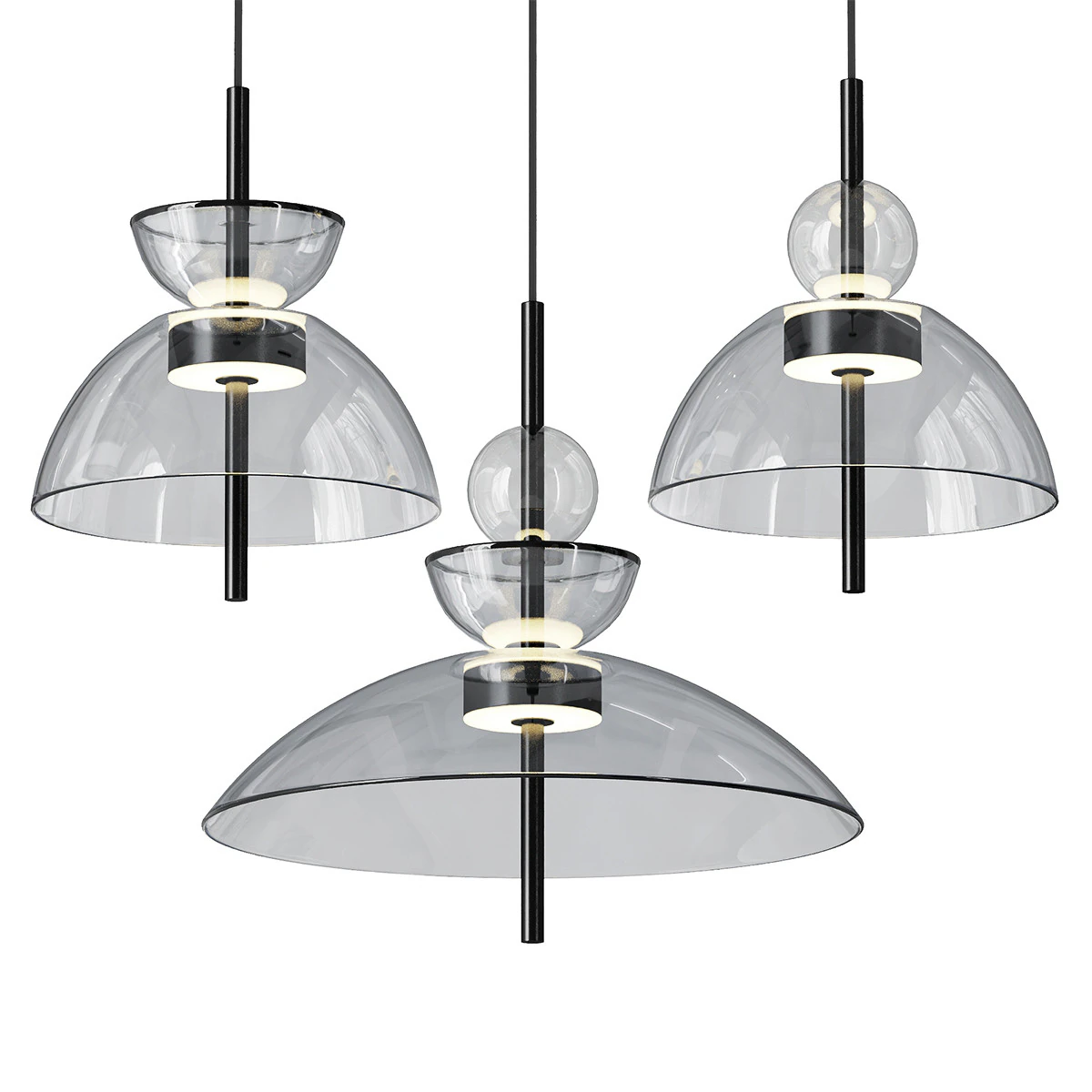 Pendant lamp Bangkok 3D Model .c4d .max .obj .3ds .fbx .stl .blend