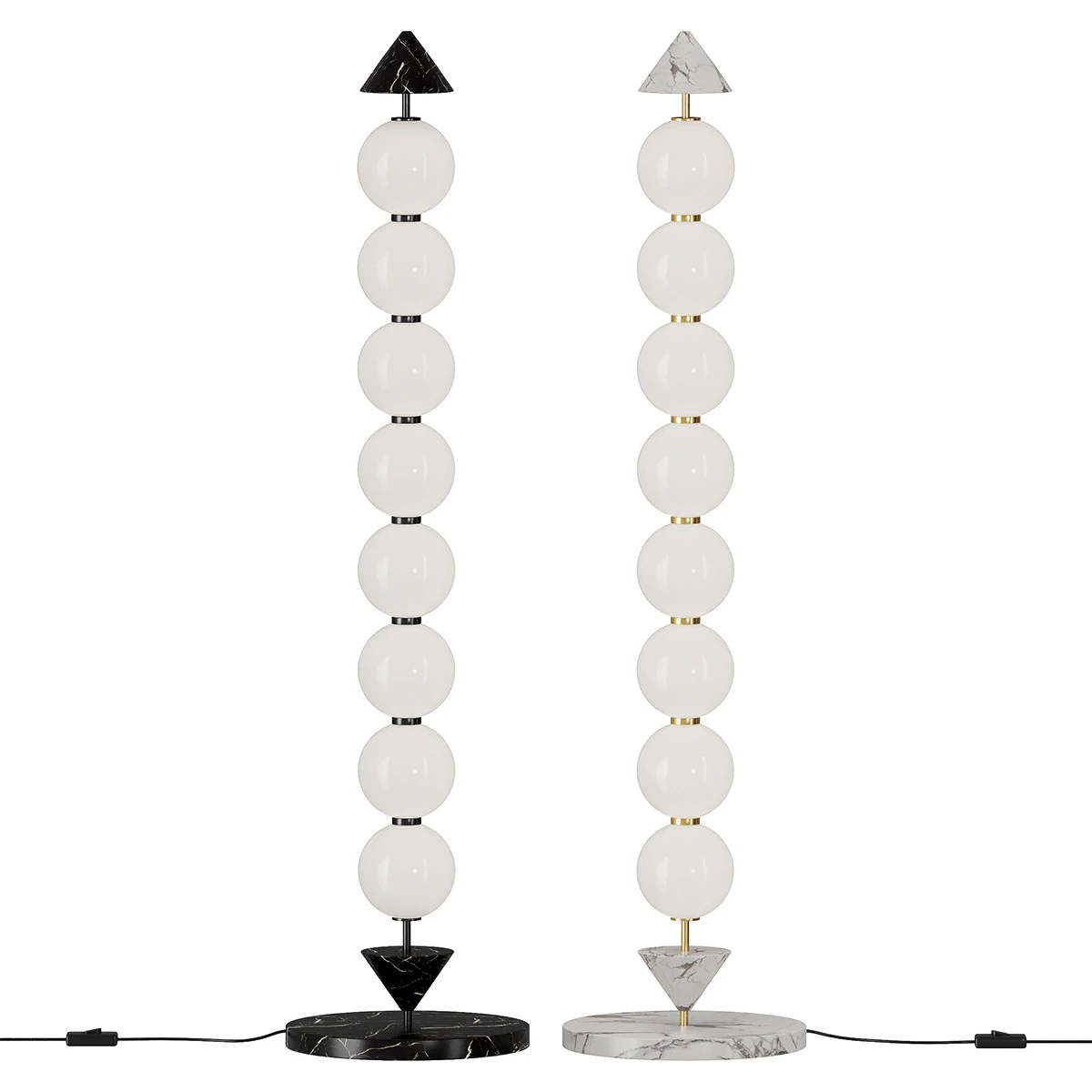 Soko Floor lamp by Aromas 3D Model .c4d .max .obj .3ds .fbx .stl .blend