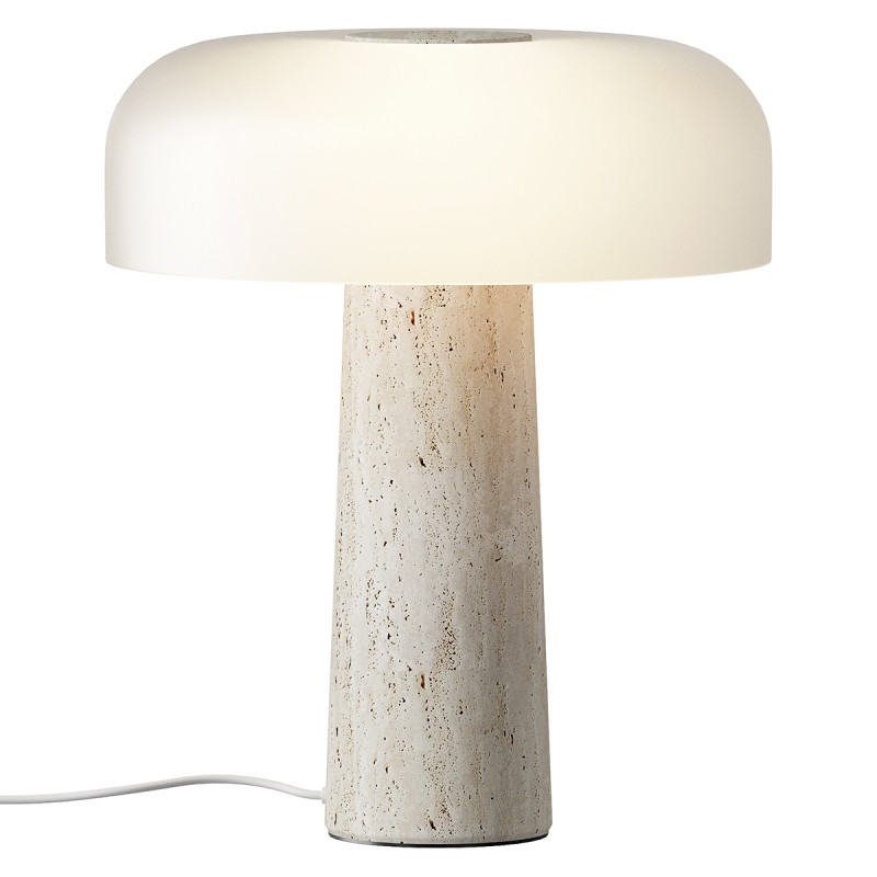 Travertine Table lamp 3D Model .c4d .max .obj .3ds .fbx .stl .blend 