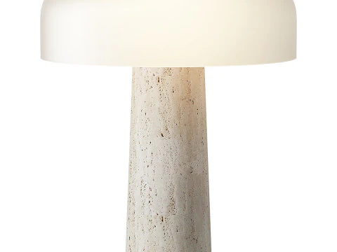 Lampada da tavolo in travertino Modello 3D