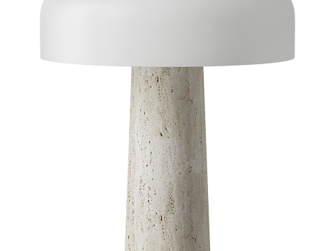 Travertine Table lamp 3D Model