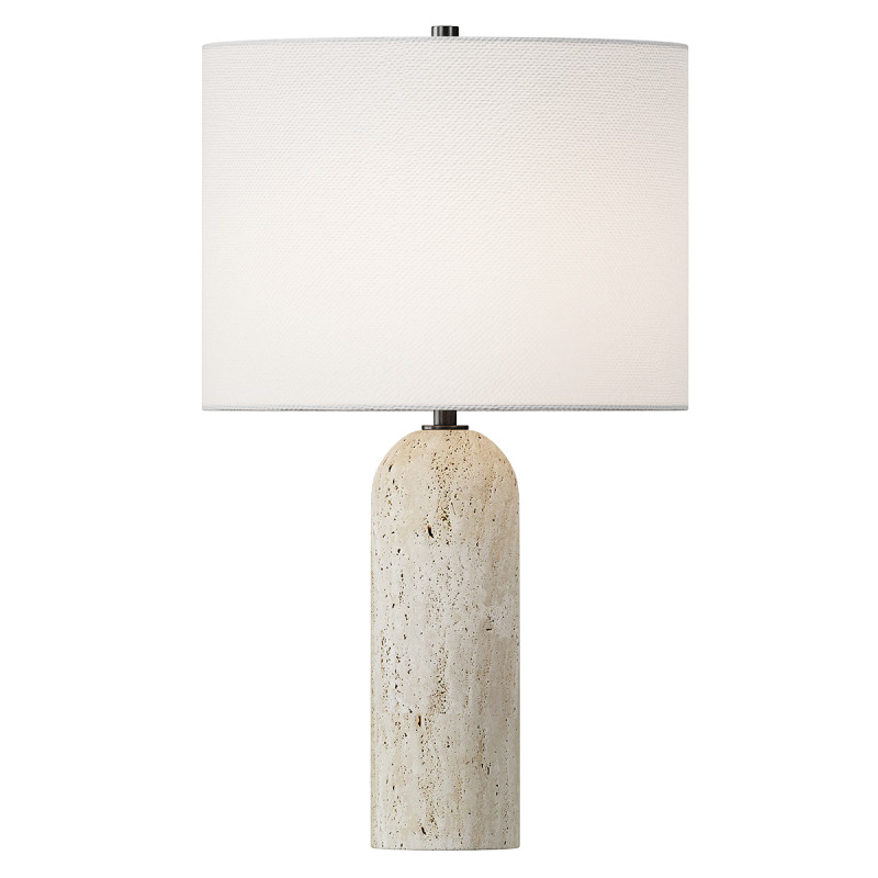 Travertine Table Lamp Ivory 3D Model .c4d .max .obj .3ds .fbx .stl .blend 