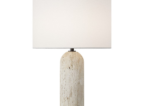 ट्रैवर्टीन टेबल लैंप आइवरी 3D मॉडल