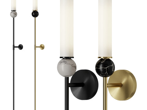 Lampada da parete Delie Modello 3D