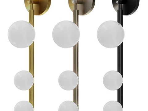 벽램프 인형 3D 모델