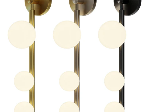 벽램프 인형 3D 모델