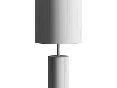 Adesso Wood Column Modern Table Lamp 3D Model