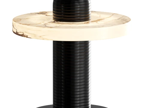 L&aacute;mpara de mesa Comet de alabastro Modelo 3D