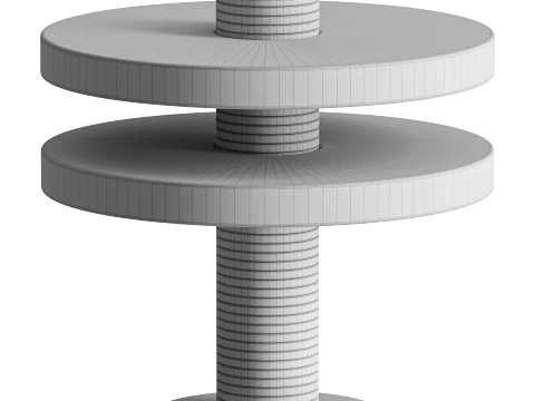 Alabaster Comet Masa Lambası 2 katmanlı 3D Model